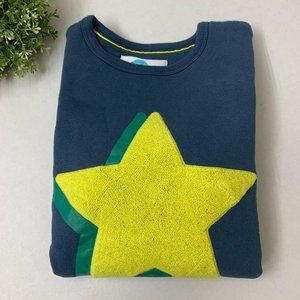 Boden Tweenager Crew Neck Sweater Size 11-12 yr Navy Double Stars